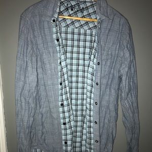 Reversible rumpled men’s shirt